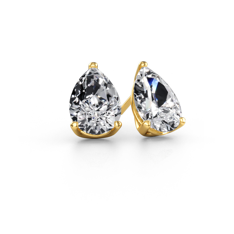 Image of Stud earrings Sam PER 585 gold Diamond 6.00 crt