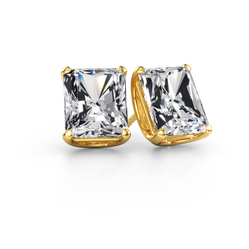 Image of Stud earrings Sam RAD 585 gold Lab grown diamond 10.10 crt