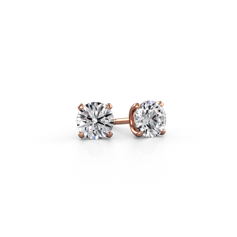 Bild von Ohrsteckers Sam RND 585 Roségold Lab-grown Diamant 1.40 crt