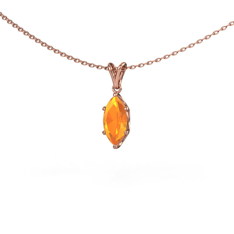 Bild von Anhänger Sam MRQ 585 Roségold Citrin 10x5 mm