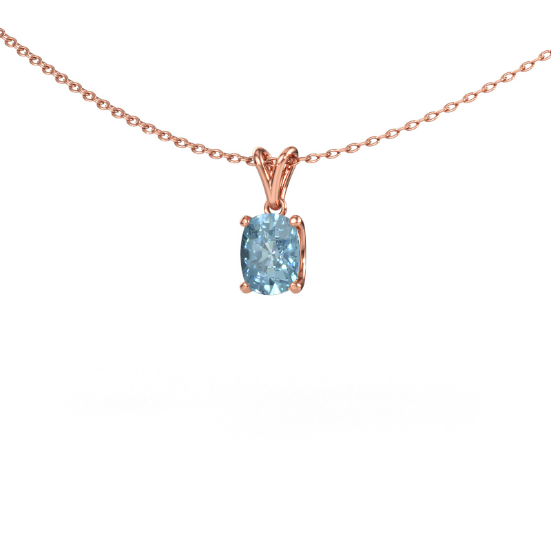 Bild av Hänge Sam CSH 585 roséguld Blå labbodlad diamant 6.8x5.2 mm