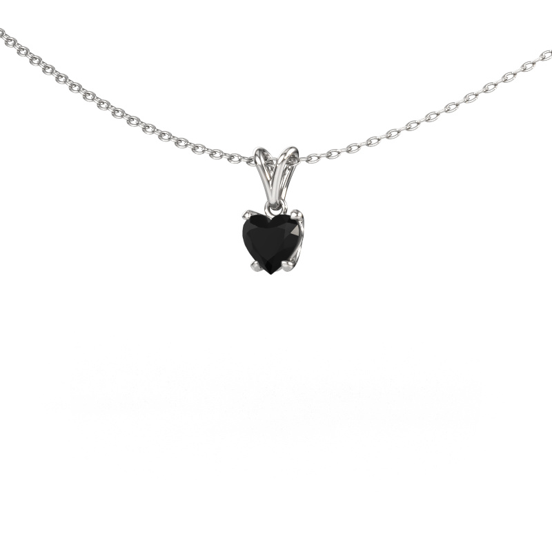 Bild von Anhänger Sam Heart 950 Platin Schwarz Diamant 0.65 crt