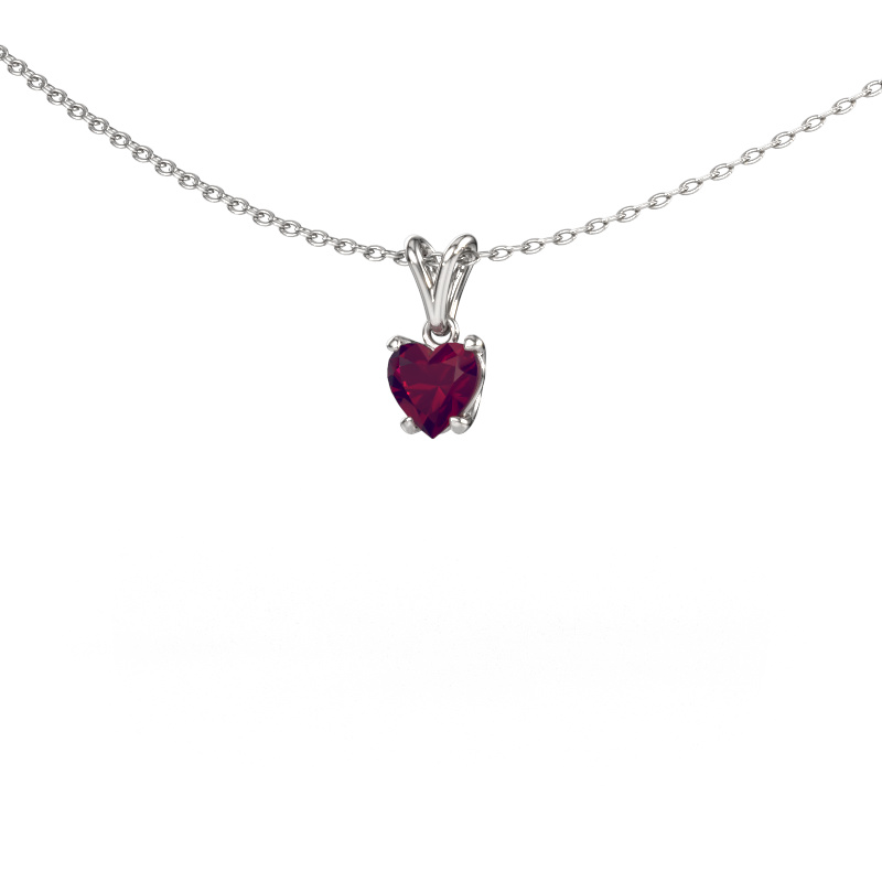 Bild von Anhänger Sam Heart 950 Platin Rhodolit 5 mm