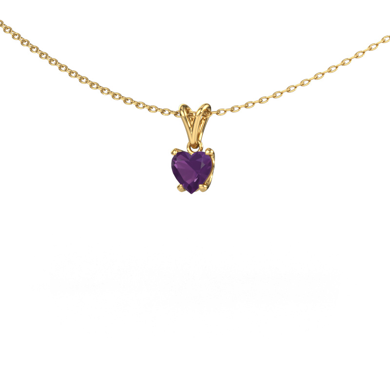 Bild von Anhänger Sam Heart 585 Gold Amethyst 5 mm