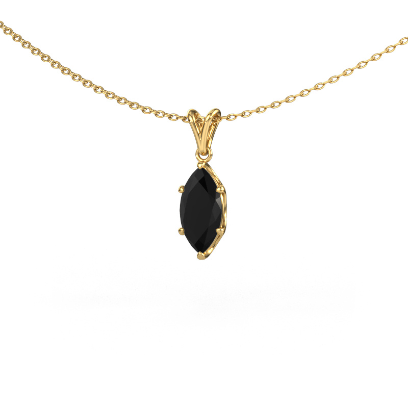 Image of Pendant Sam MRQ 585 gold Black diamond 1.20 crt