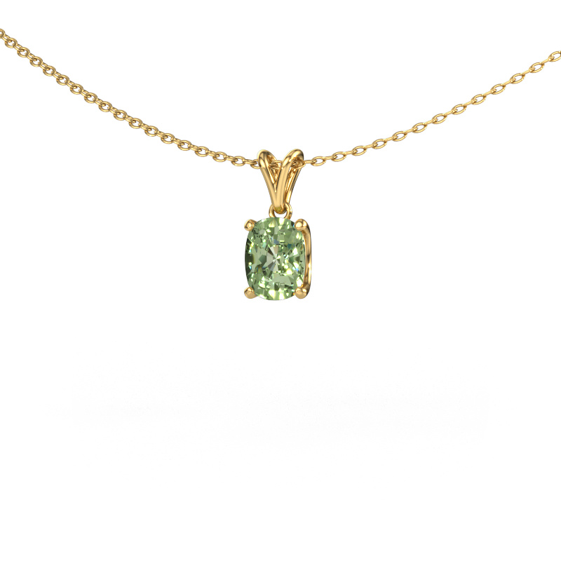 Image de Pendentif Sam CSH 585 or jaune Diamants synthétiques vert 6.8x5.2 mm