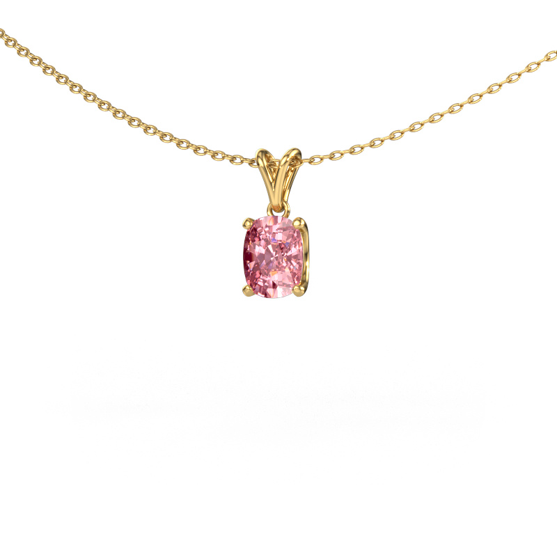 Image de Pendentif Sam CSH 585 or jaune Diamant synthétique roze 6.8x5.2 mm