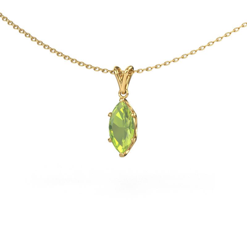 Image de Pendentif Sam MRQ 585 or jaune Péridot 10x5 mm