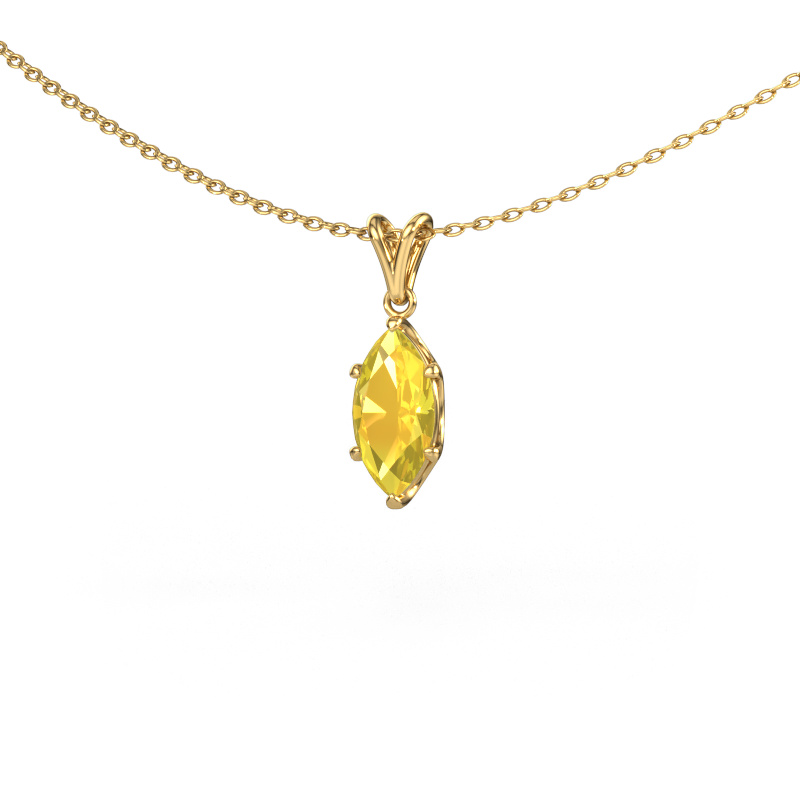 Bild von Anhänger Sam MRQ 585 Gold Gelb Saphir 10x5 mm