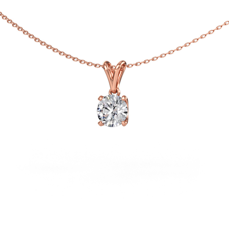 Immagine di Ciondolo Sam RND 585 oro rosa Diamante 1.00 crt