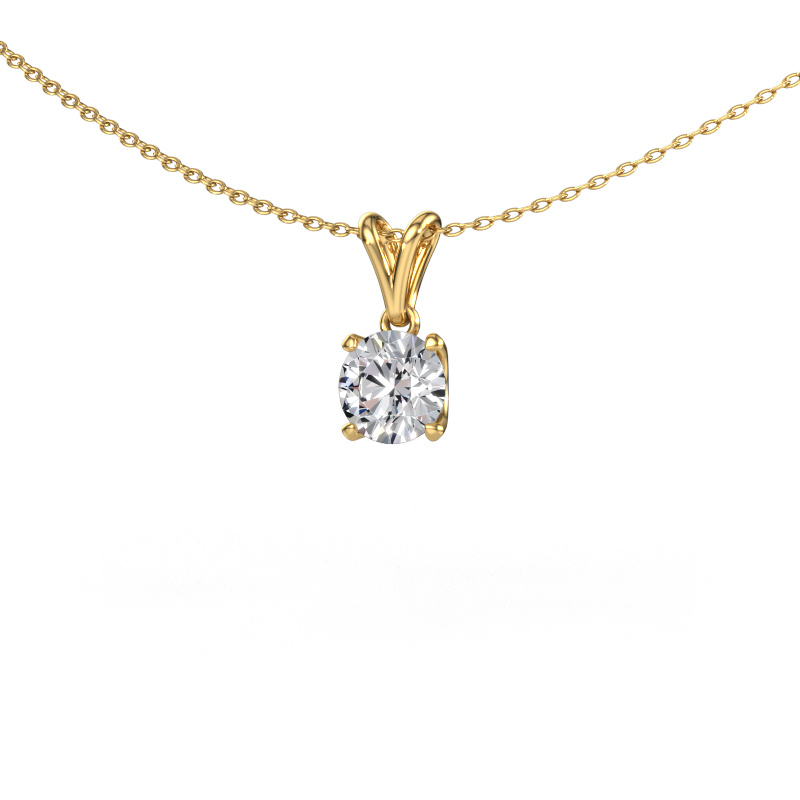 Afbeelding van Hanger Sam RND 585 goud Diamant 1.00 crt