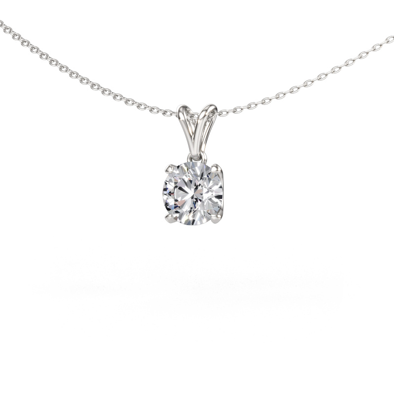 Immagine di Ciondolo Sam RND 950 platino Diamante 1.50 crt