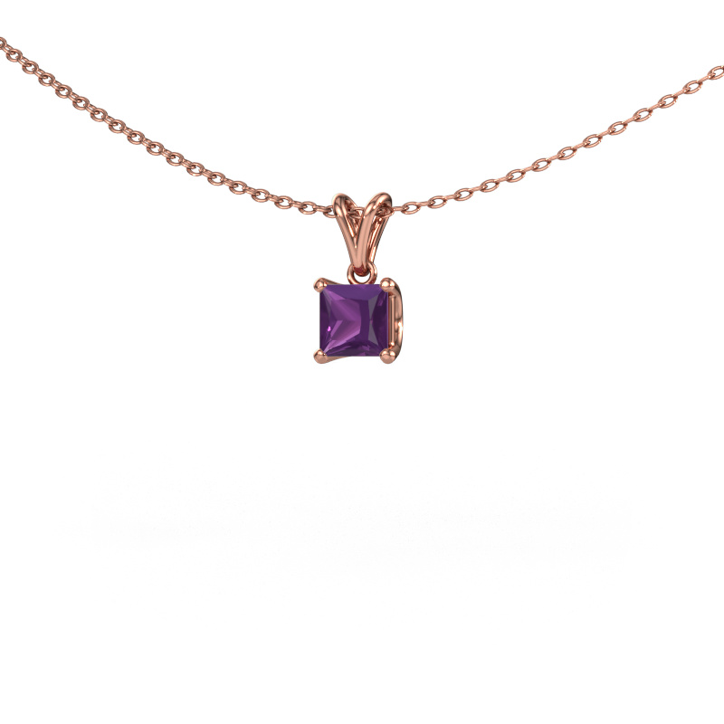 Bild von Anhänger Sam SQR 585 Roségold Amethyst 4.5 mm