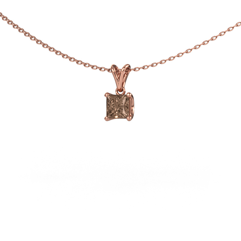 Bild von Anhänger Sam SQR 585 Roségold Braun Diamant 0.50 crt