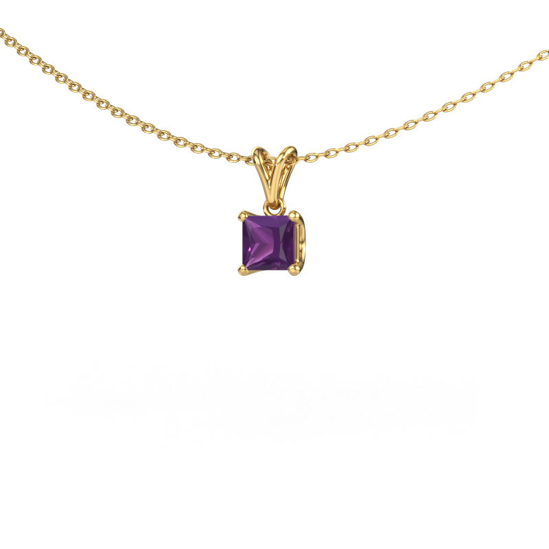 Bild von Anhänger Sam SQR 585 Gold Amethyst 4.5 mm