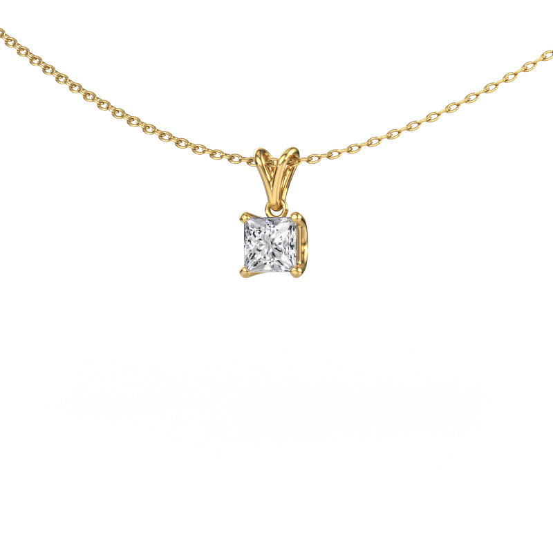 Image of Pendant Sam SQR 585 gold Lab-grown diamond 0.50 crt