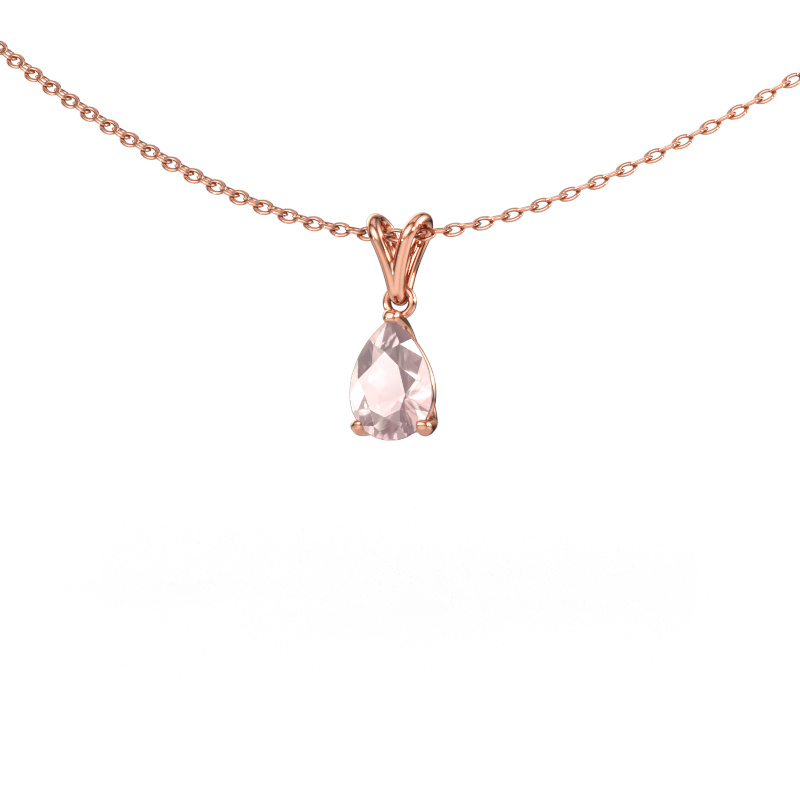 Immagine di Ciondolo Sam PER 585 oro rosa Morganite champagne 7x5 mm