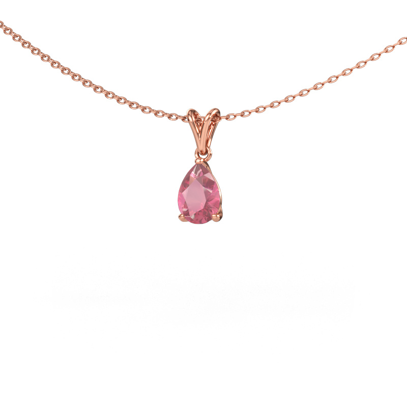 Immagine di Ciondolo Sam PER 585 oro rosa Tormalina rosa 7x5 mm