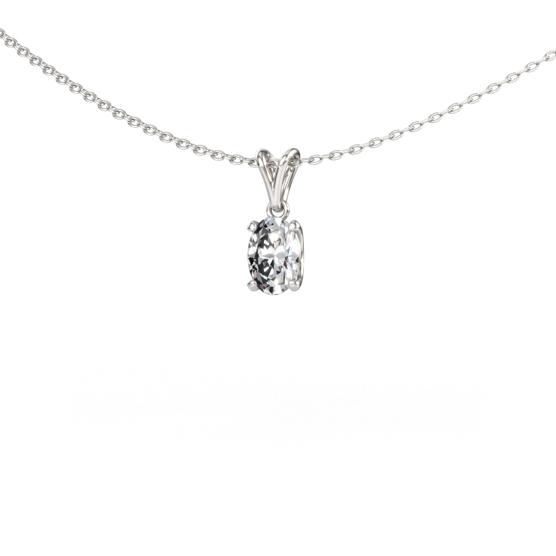 Immagine di Ciondolo Sam OVL 950 platino Diamante lab grown 0.60 crt