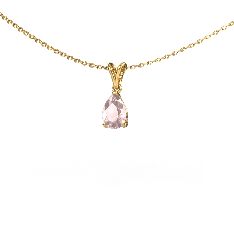 Image of Pendant Sam PER 585 gold Morganite champagne 7x5 mm