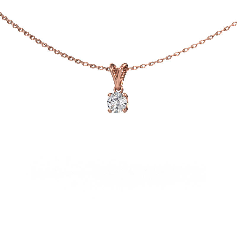 Bild von Anhänger Sam RND 585 Roségold Diamant 0.25 crt