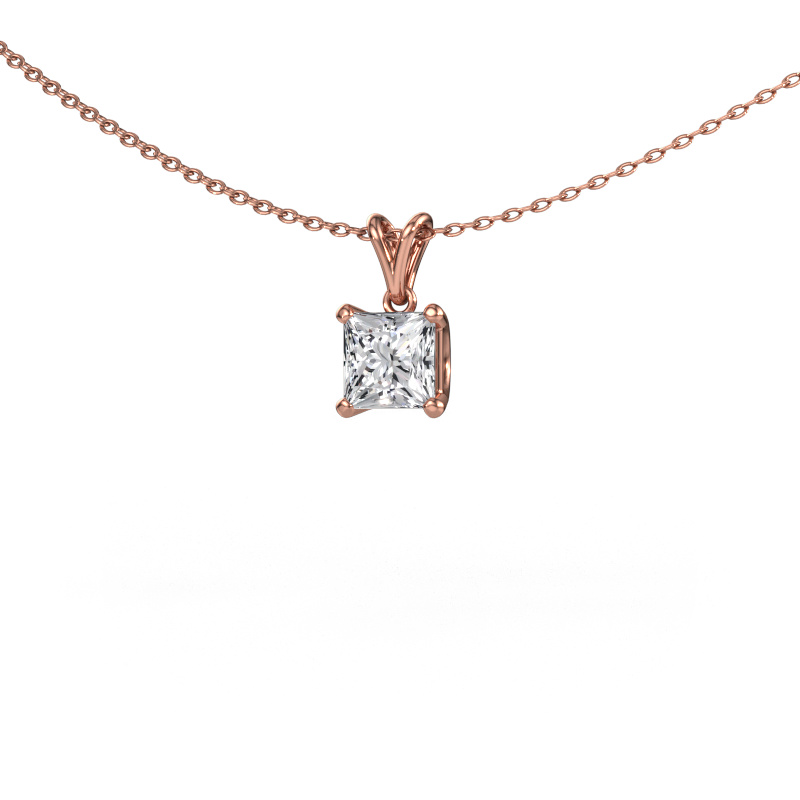 Afbeelding van Hanger Sam SQR 585 rosé goud Lab-grown diamant 1.00 crt
