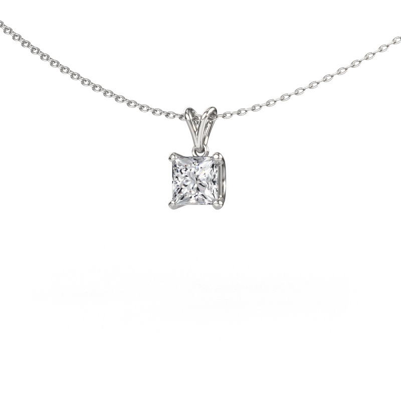 Afbeelding van Hanger Sam SQR 950 platina Lab-grown diamant 1.00 crt