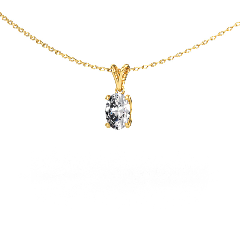 Immagine di Ciondolo Sam OVL 585 oro Diamante 0.70 crt