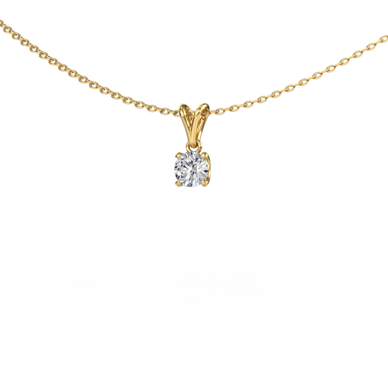 Image of Pendant Sam RND 585 gold Diamond 0.30 crt