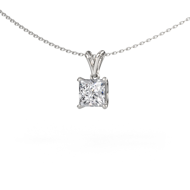 Afbeelding van Hanger Sam SQR 950 platina Lab-grown diamant 1.70 crt