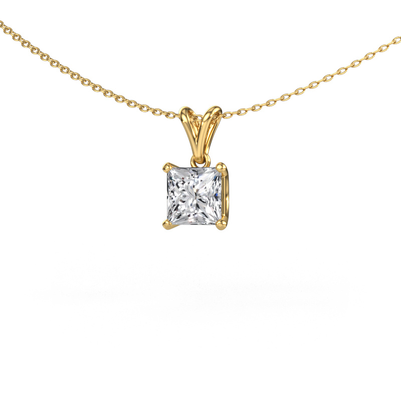 Afbeelding van Hanger Sam SQR 585 goud Lab-grown diamant 1.70 crt