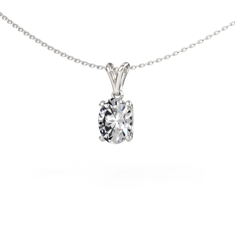 Immagine di Ciondolo Sam OVL 585 oro bianco Diamante 1.80 crt