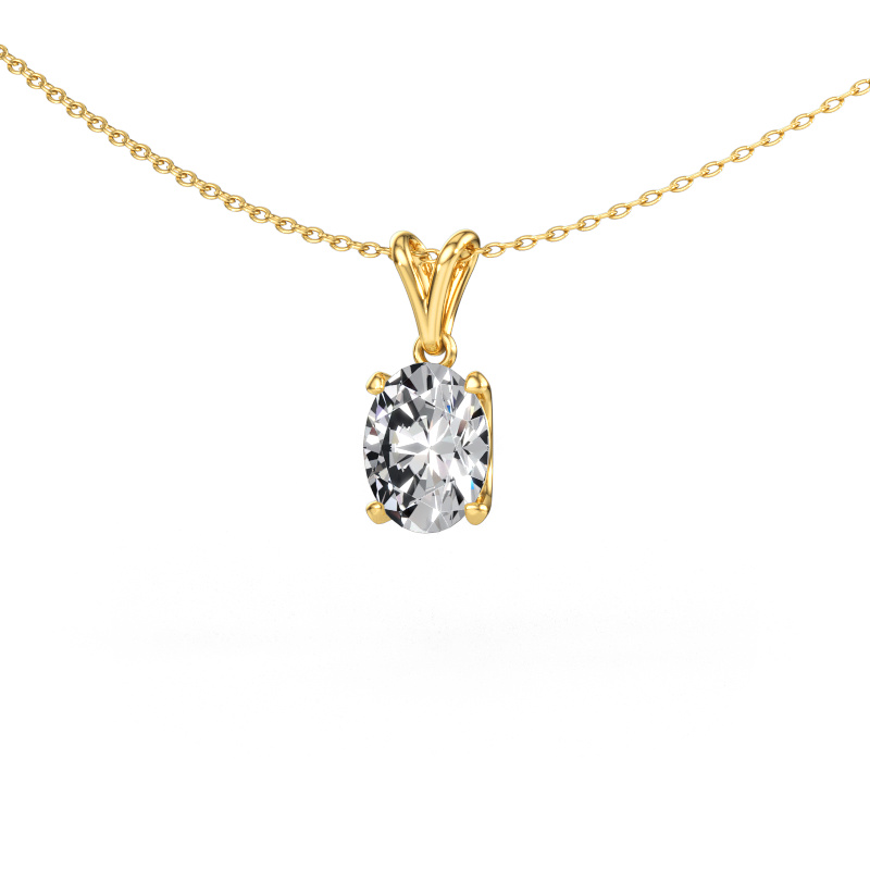 Bild av Hänge Sam OVL 585 gult guld Labbodlad diamant 1.80 crt