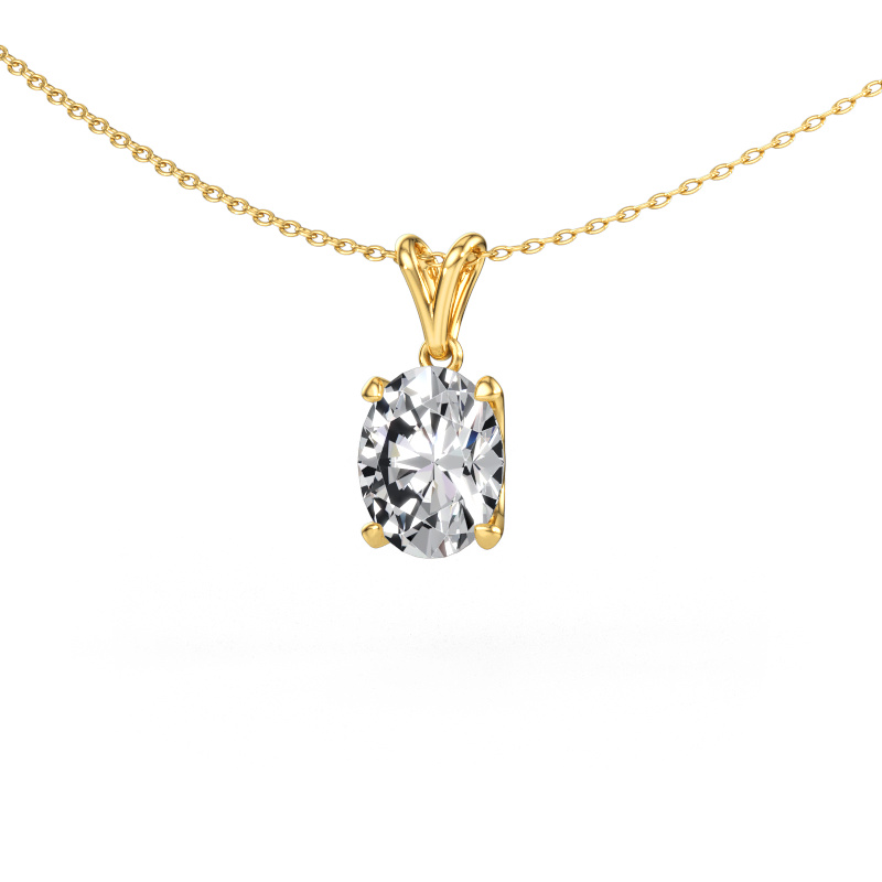 Immagine di Ciondolo Sam OVL 585 oro Diamante 2.70 crt