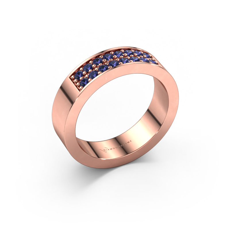 Image of Stackable ring Catharina 5 585 rose gold Sapphire 1.7 mm