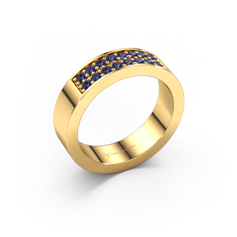 Image of Stackable ring Catharina 5 585 gold Sapphire 1.7 mm