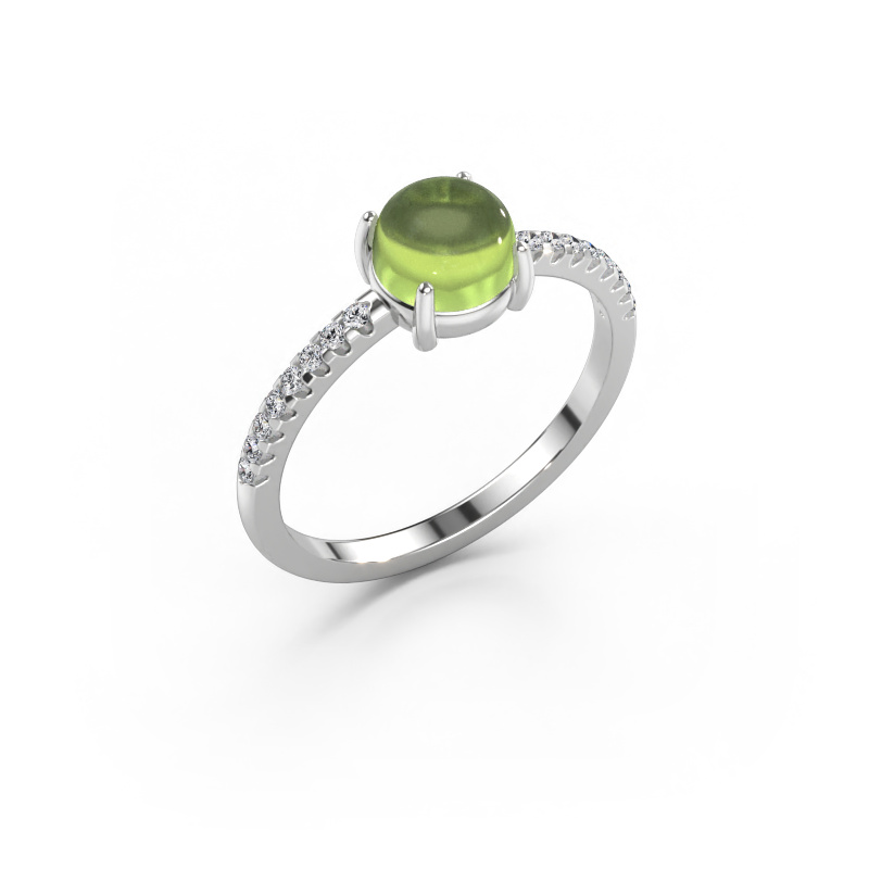 Bild von Ring Cathie 585 Weißgold Peridot 6 mm