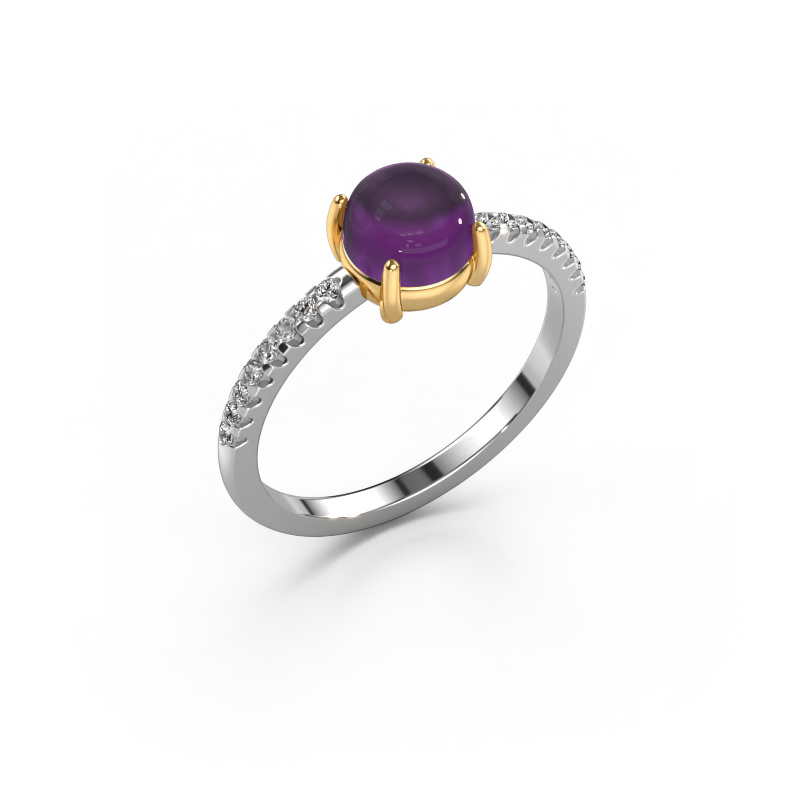 Bild von Ring Cathie 585 Weißgold Amethyst 6 mm