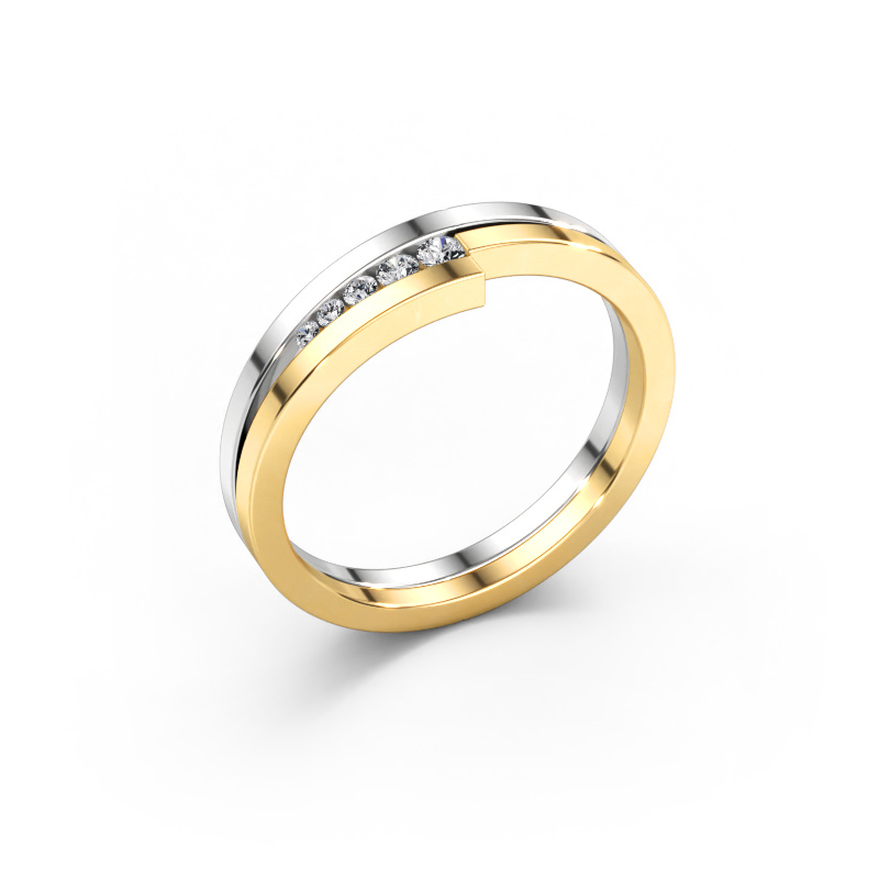 Image of Ring Cato 585 white gold Diamond 0.088 crt