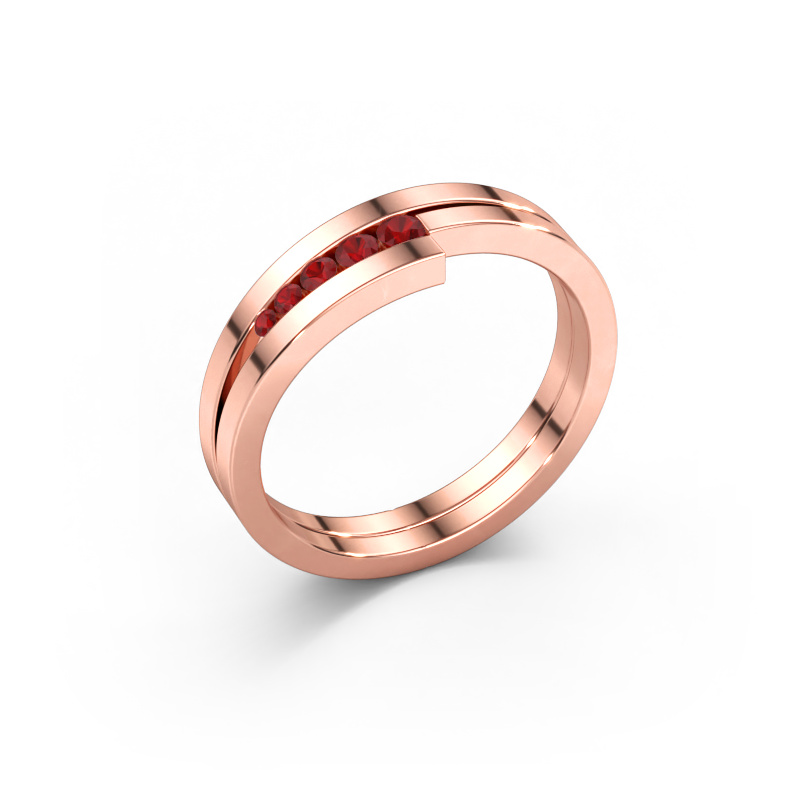 Bild av Ring Cato 585 roséguld Rubin 2.2 mm