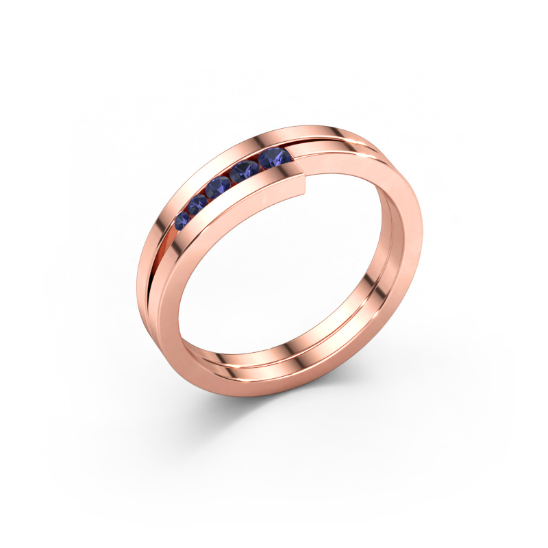 Immagine di Anello Cato 585 oro rosa Zaffiro 2.2 mm