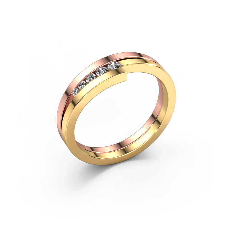 Bild von Ring Cato 585 Roségold Zirkonia 2.2 mm