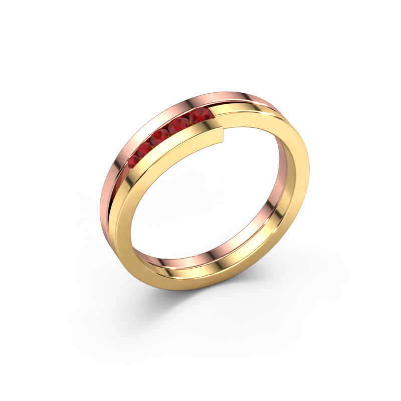 Bild von Ring Cato 585 Roségold Rubin 2.2 mm