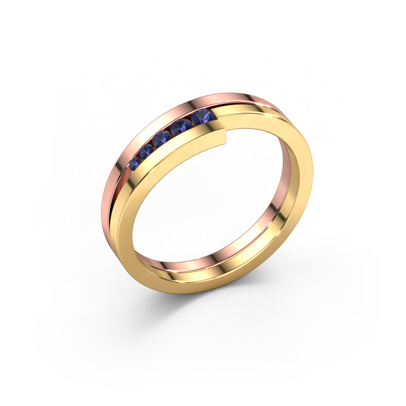 Image of Ring Cato 585 rose gold Sapphire 2.2 mm