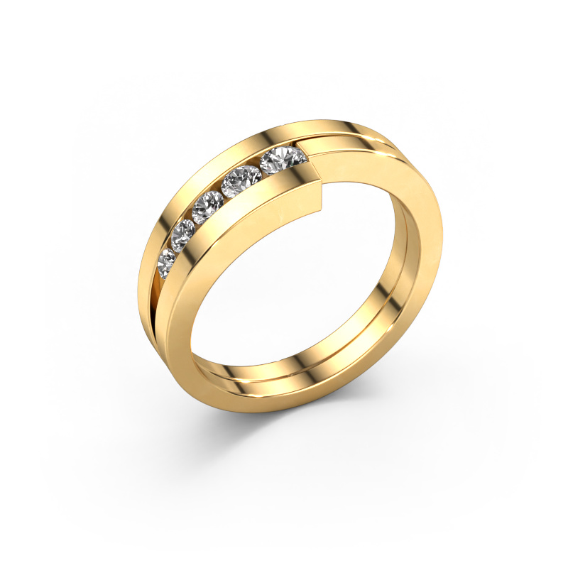 Image of Ring Cato 585 gold Diamond 0.310 crt