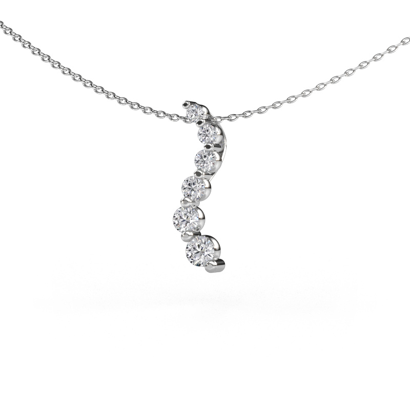 Image of Pendant Celeste 1 585 white gold Diamond 0.455 crt