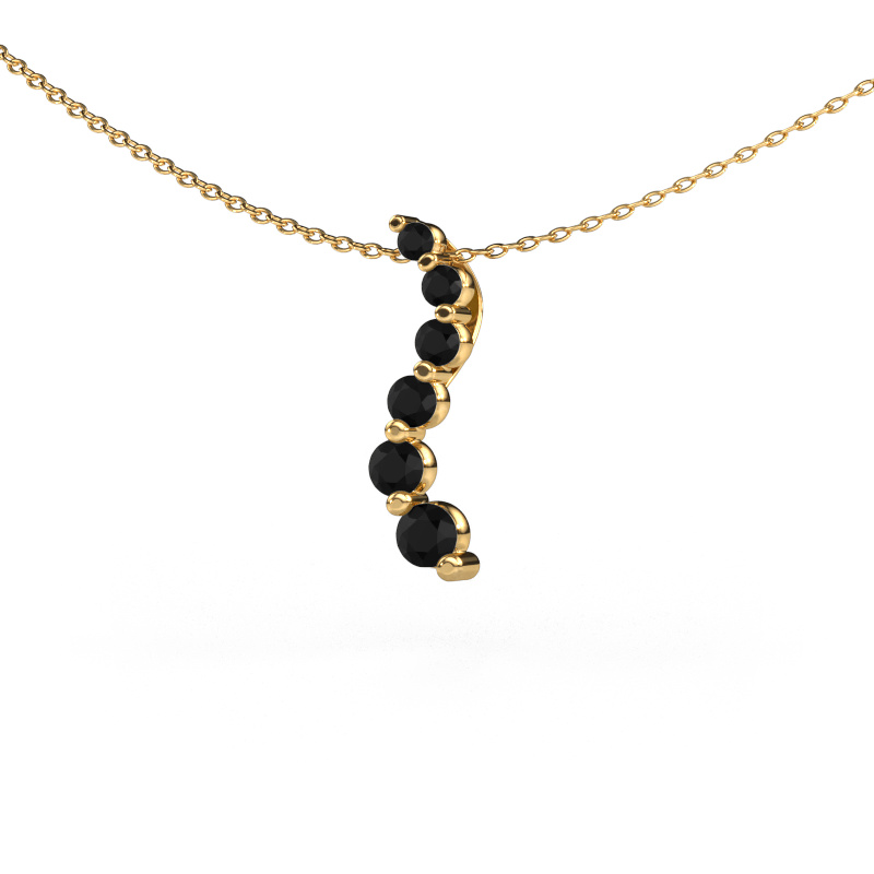 Afbeelding van Hanger Celeste 1 585 goud Zwarte diamant 0.546 crt