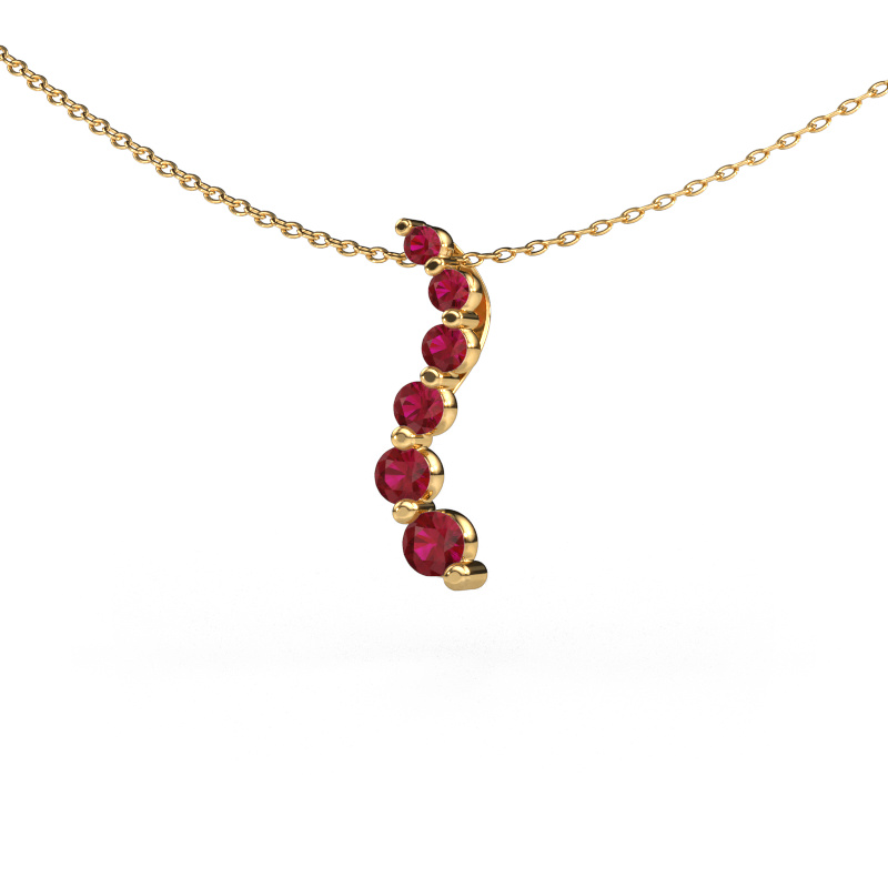 Image of Pendant Celeste 1 585 gold Ruby 2 mm