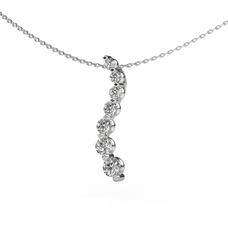 Image of Pendant Celeste 2 950 platinum Diamond 0.735 crt