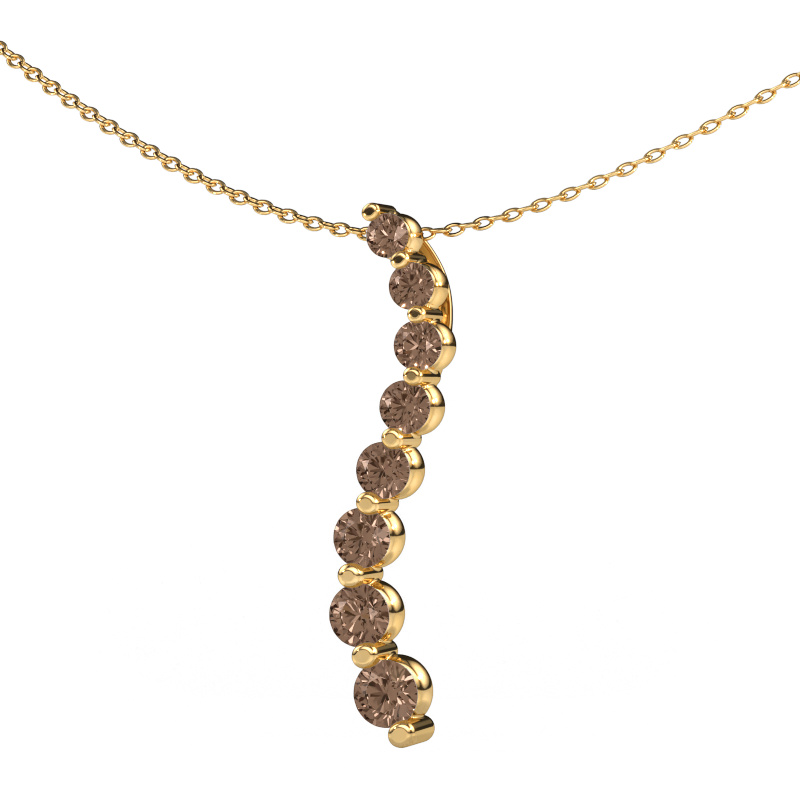 Afbeelding van Hanger Celeste 3 585 goud Bruine diamant 1.01 crt